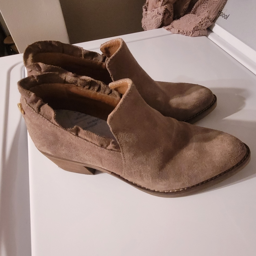 Tan colored booties